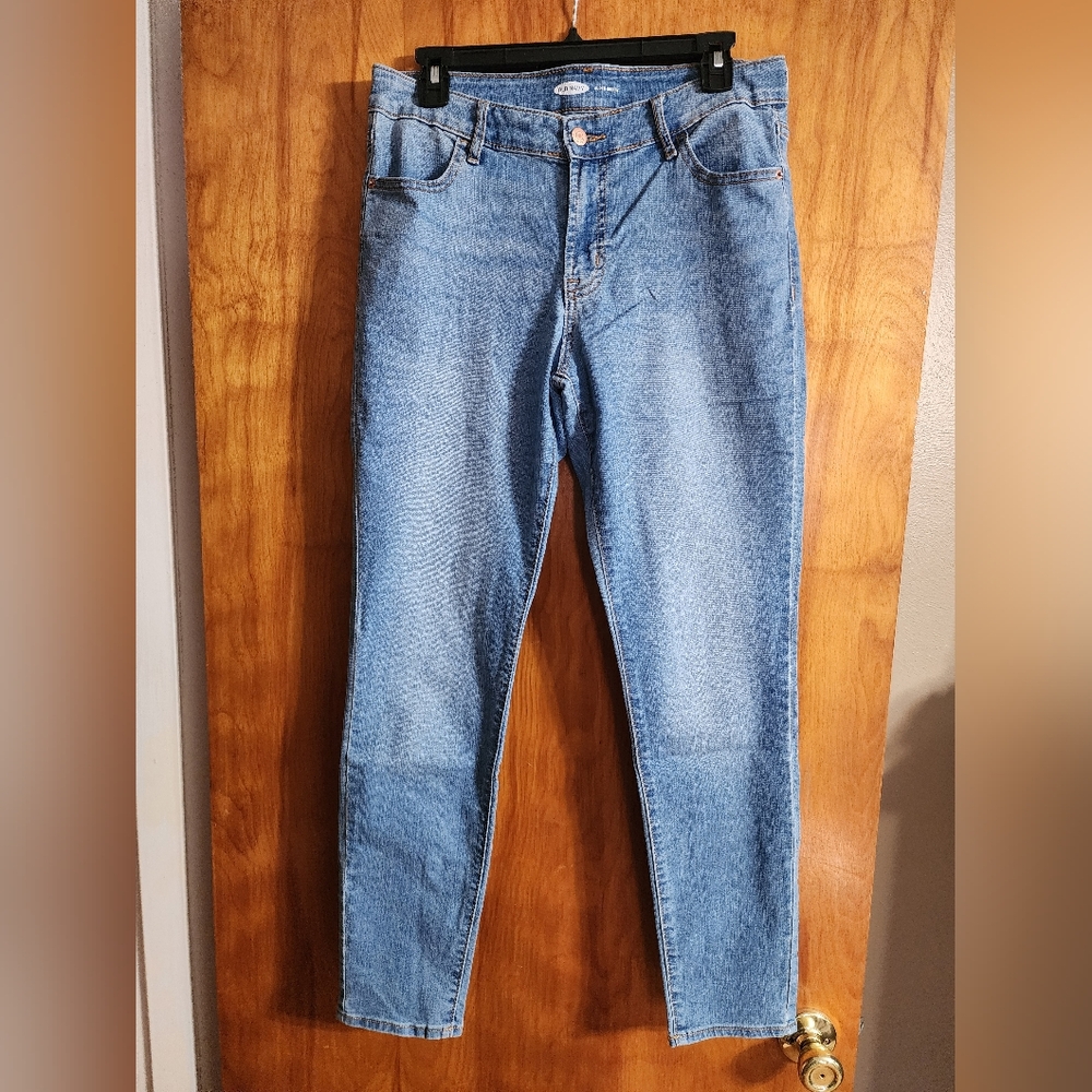 Old Navy Women's Super Skinny Light Blue Jeans Size 10